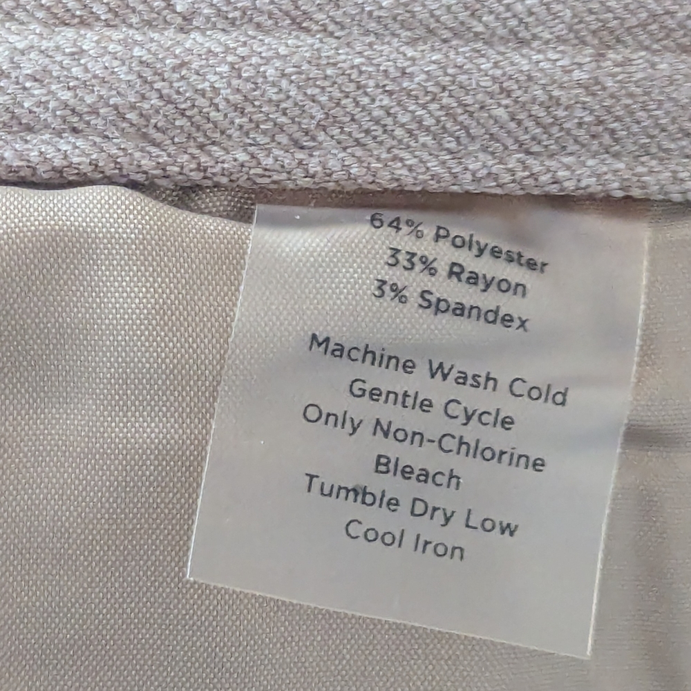 Talbots Women's 12 Brown Pants tailored front seam classic professional office - Picture 12 of 13